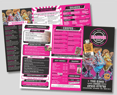 A3 Custom Menus Printing A3 Custom Menus Printing
