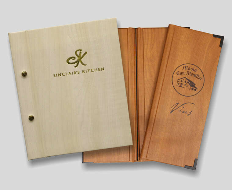 Wooden Restaurant Menu Covers Wooden Restaurant Menu Covers