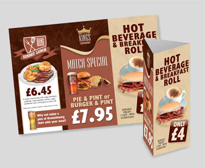 Triangle Table Talker for Restaurants & Pubs Triangle Table Talker for Restaurants & Pubs