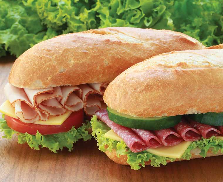 Sandwich Bar food image library (c) Low Cost Menus